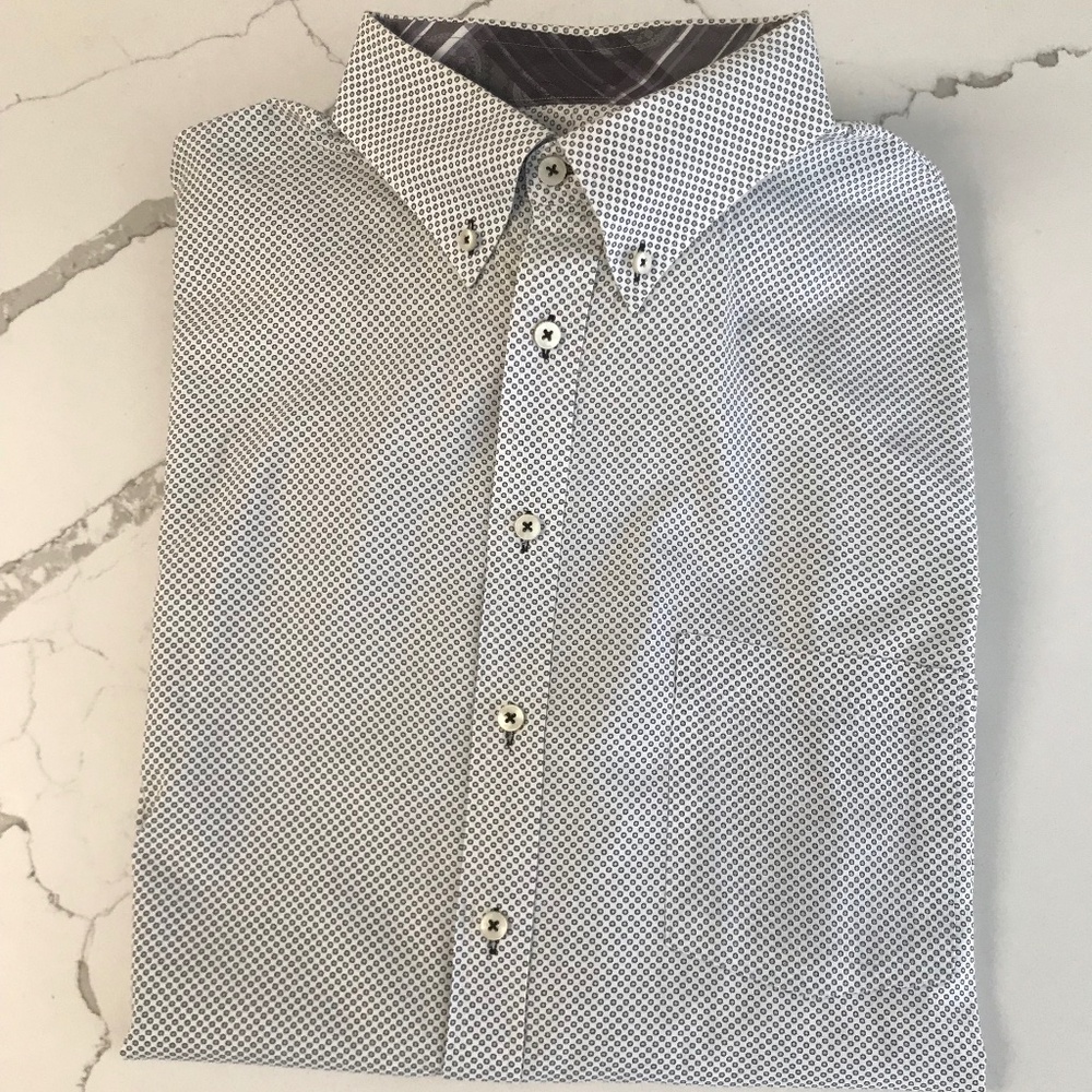 Lipson Custom Made Men’s Long Sleeve Shirt 18” Button Down 💯 % Cotton